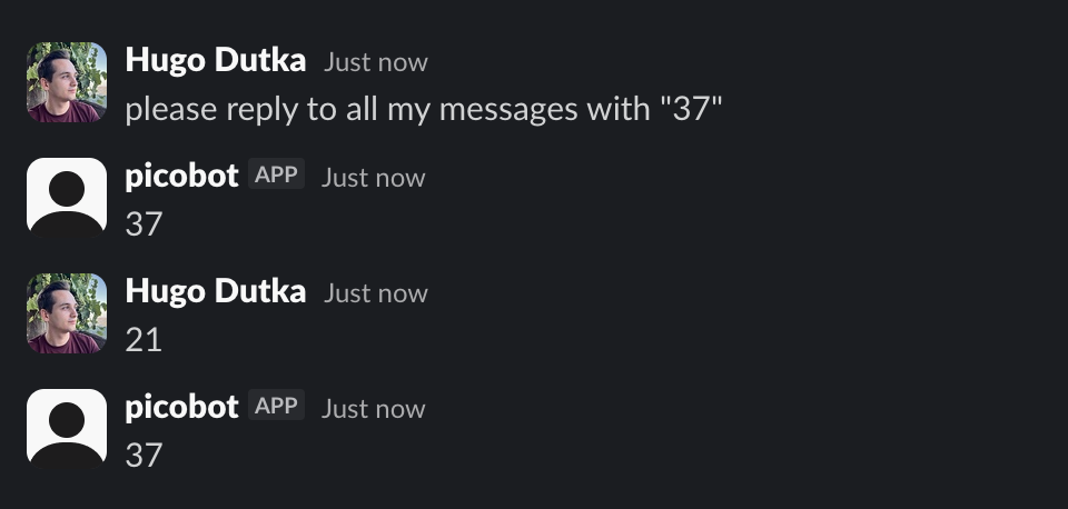 LLM replying on Slack, with history LLM replying on Slack, with history